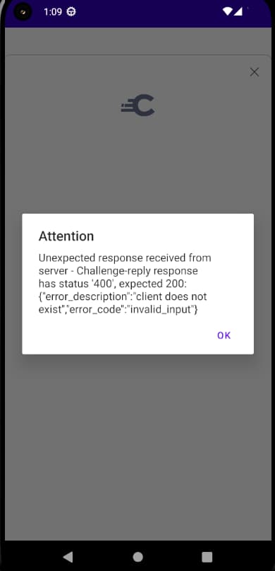 Android Login Error