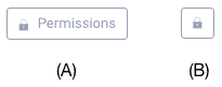 Permissions toolbar buttons used where (A) space allows and (B) on space-constrained views