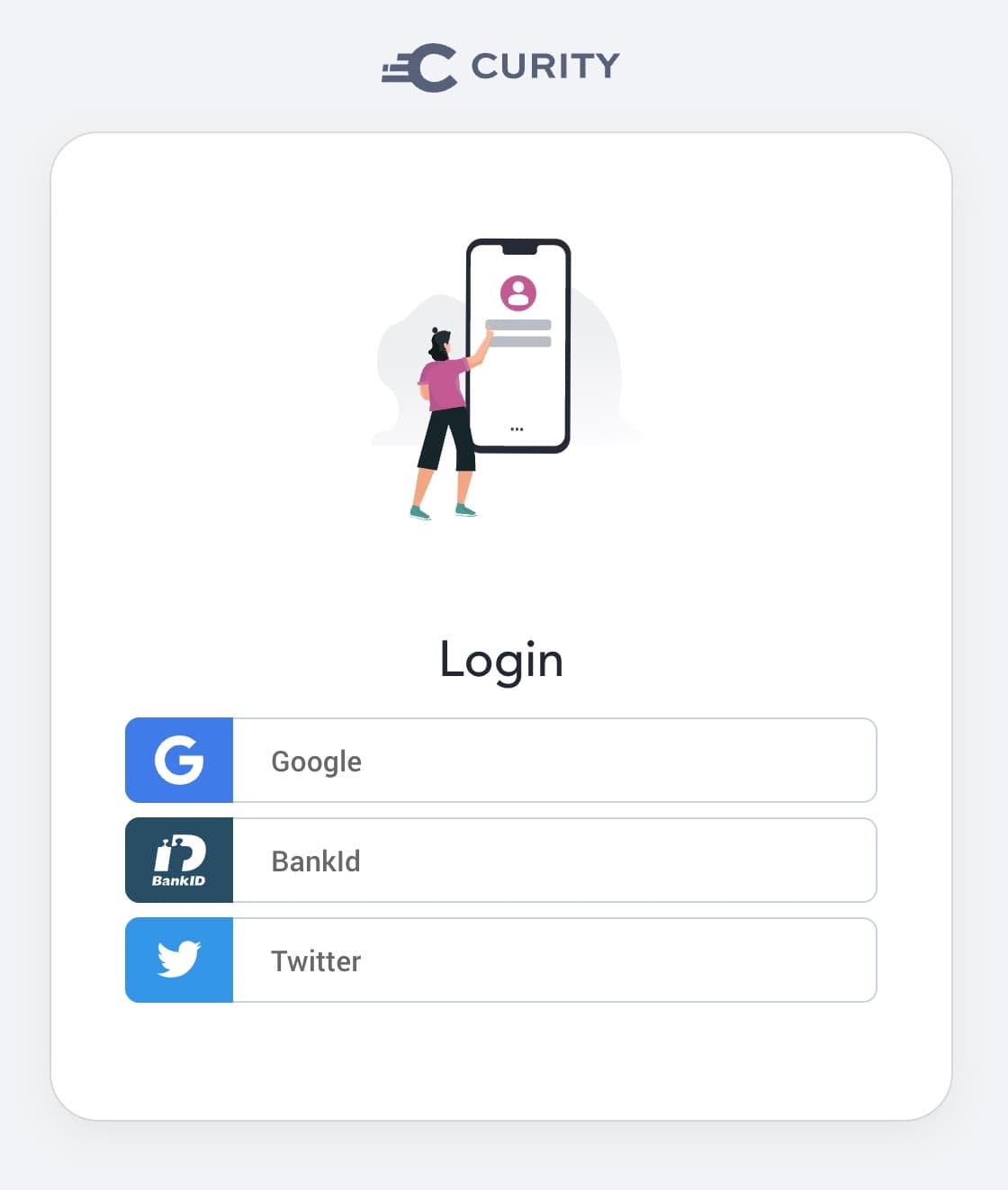 Authenticator button icons