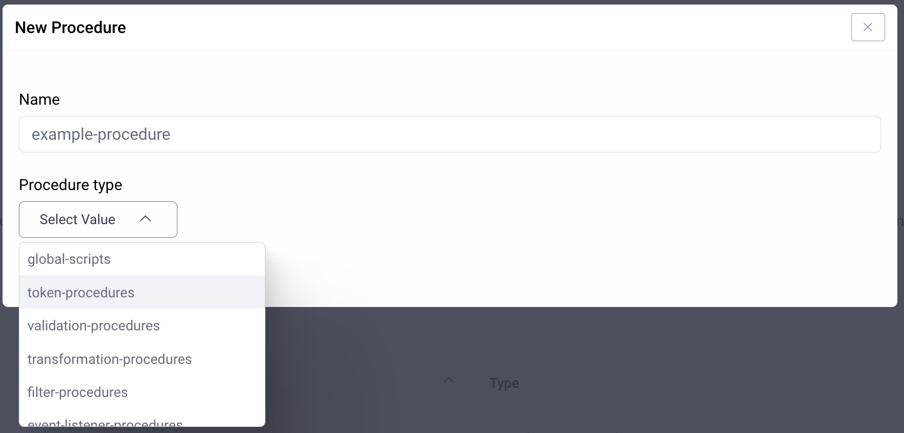 Creating a script procedure