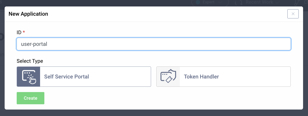 Adding an application