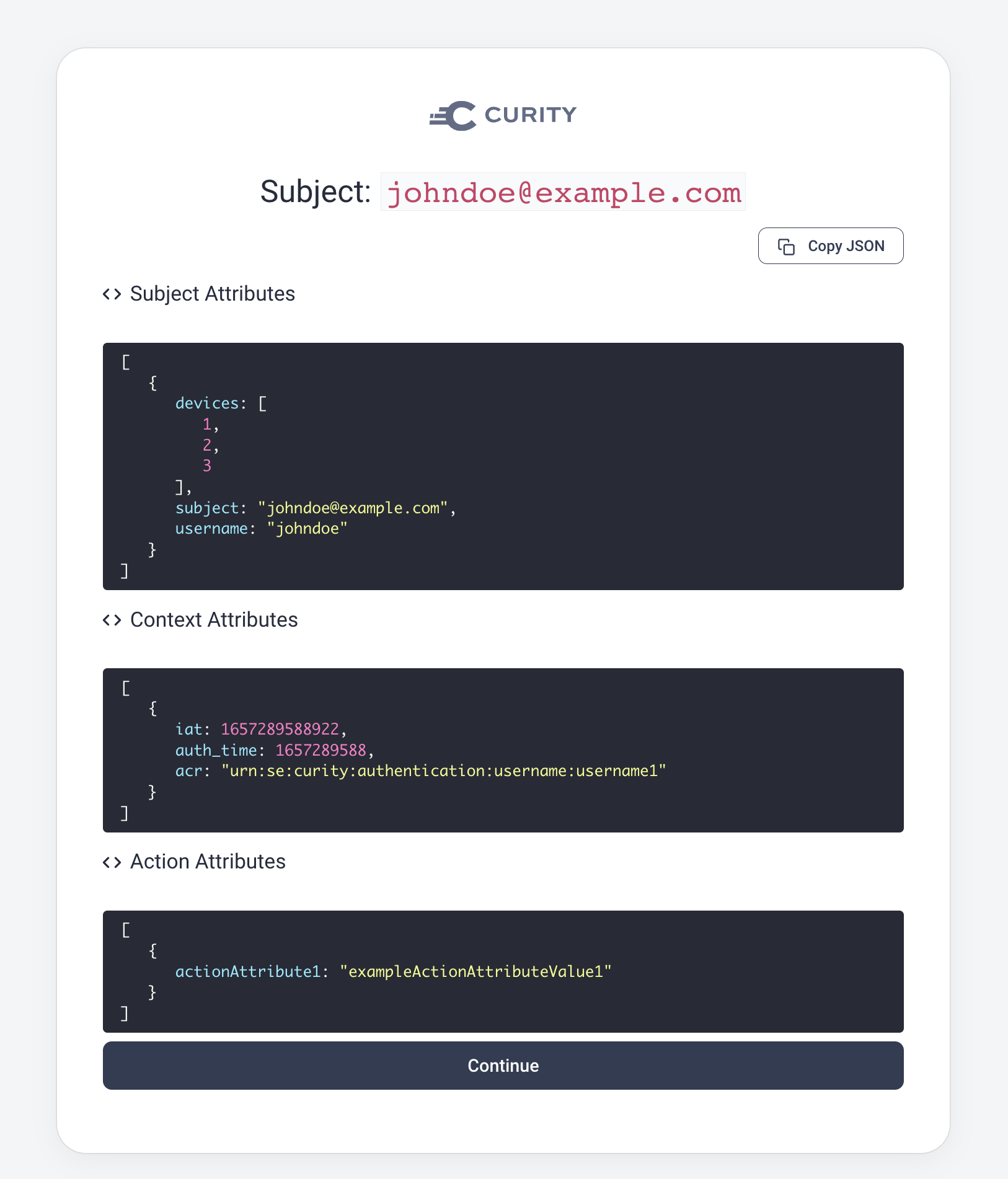 Using the debug attribute action