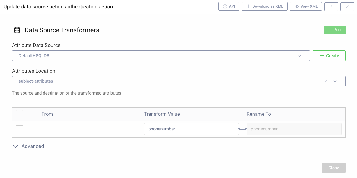 Add Data Source Values Configuration