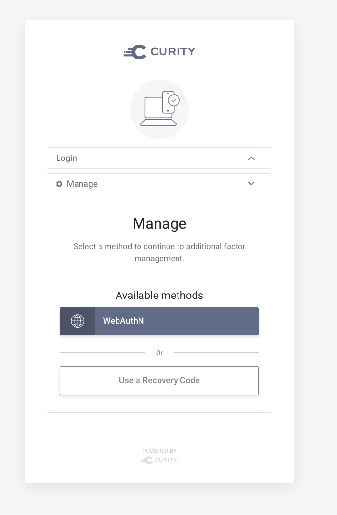 Entering management mode