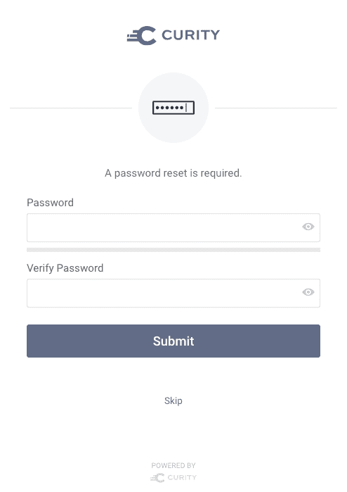 Reset Password Configuration