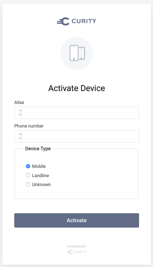 Entering data about a new device