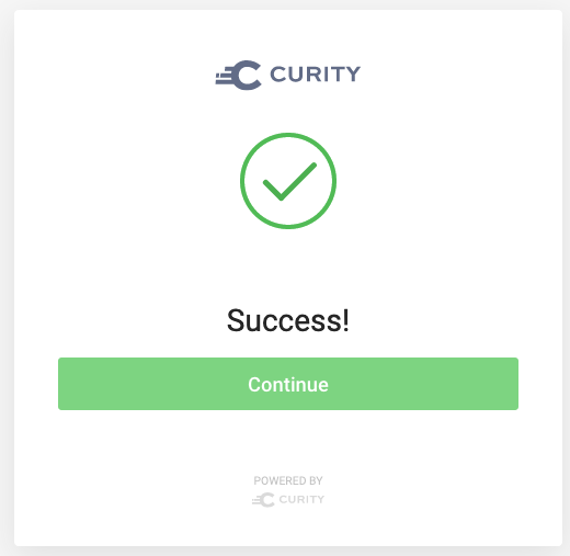 Successful completion of device pairing
