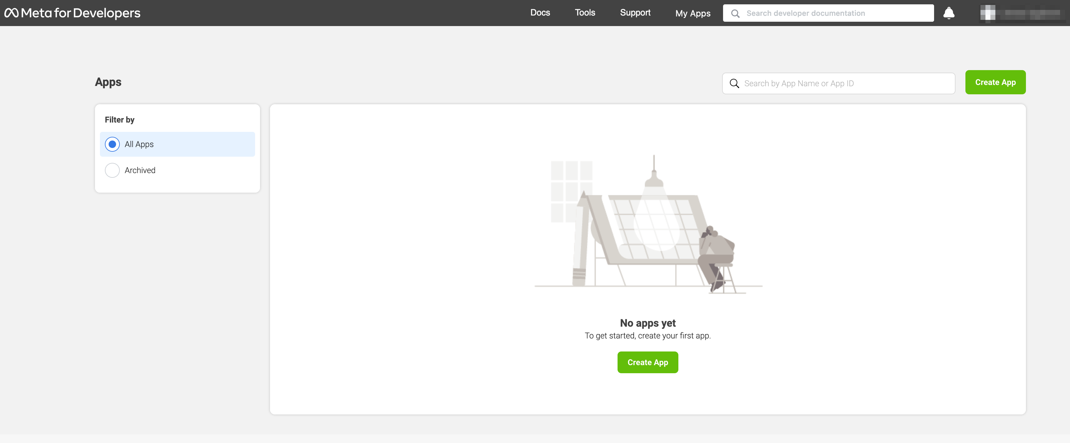 Facebook - Start screen