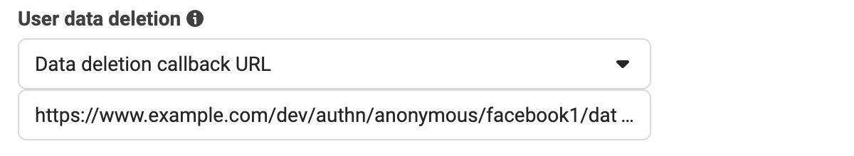 Data Deletion Request Callback URL