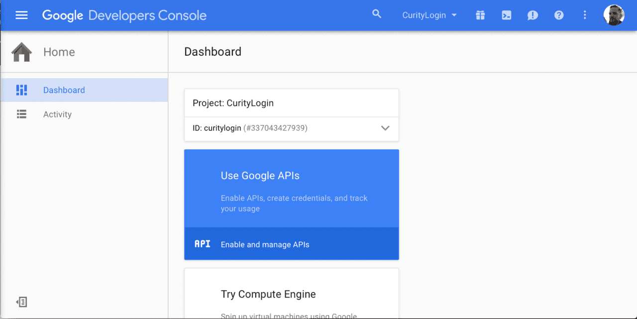 Google - Dashboard