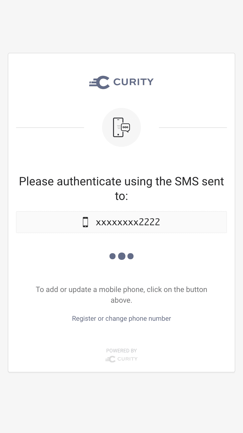 SMS Authenticator - Hyperlink