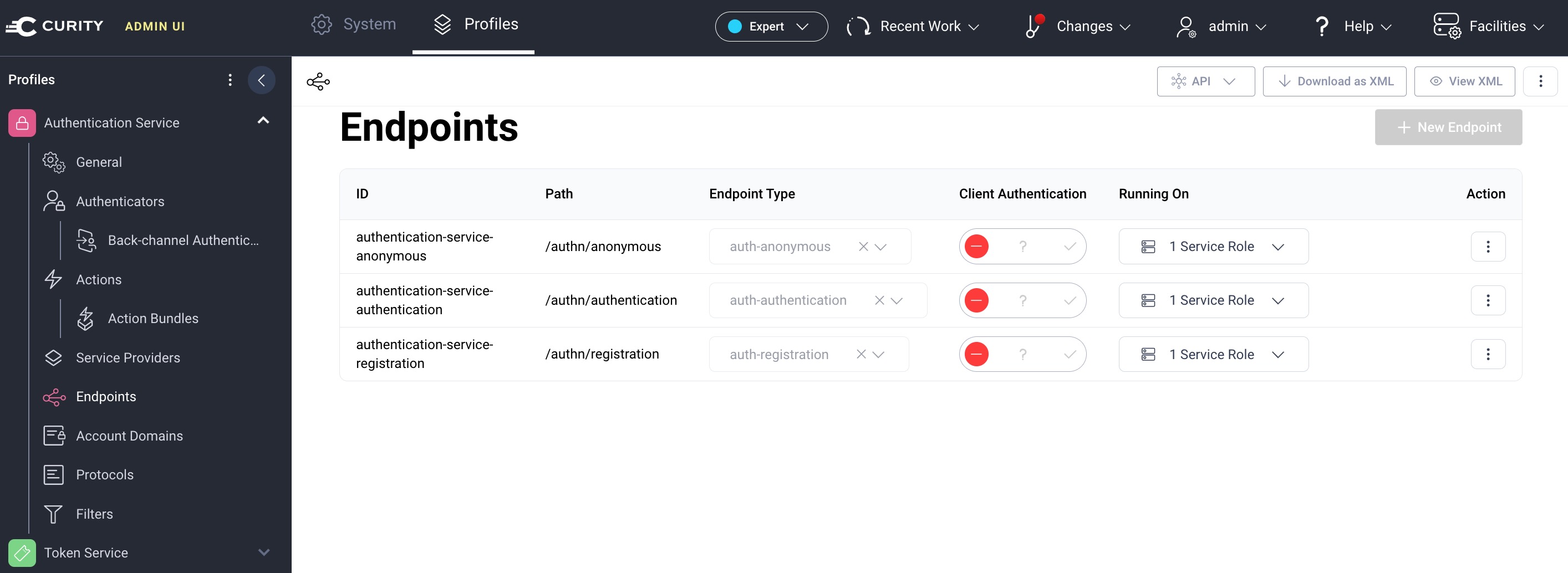 Authenticator Endpoints