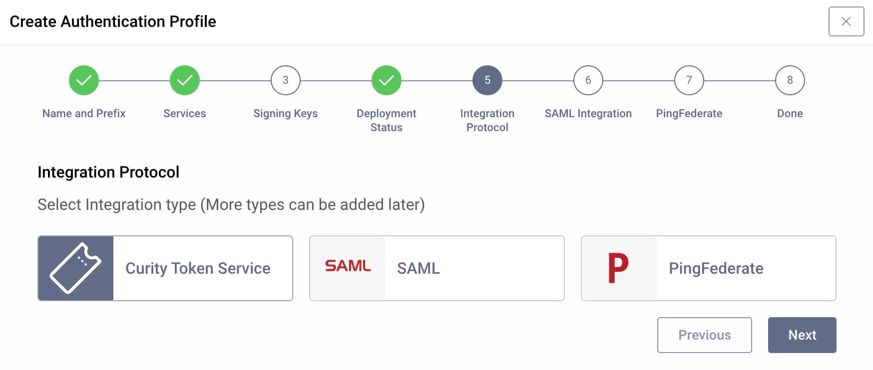Basic Setup Create Authentication Profile Integration Protocol