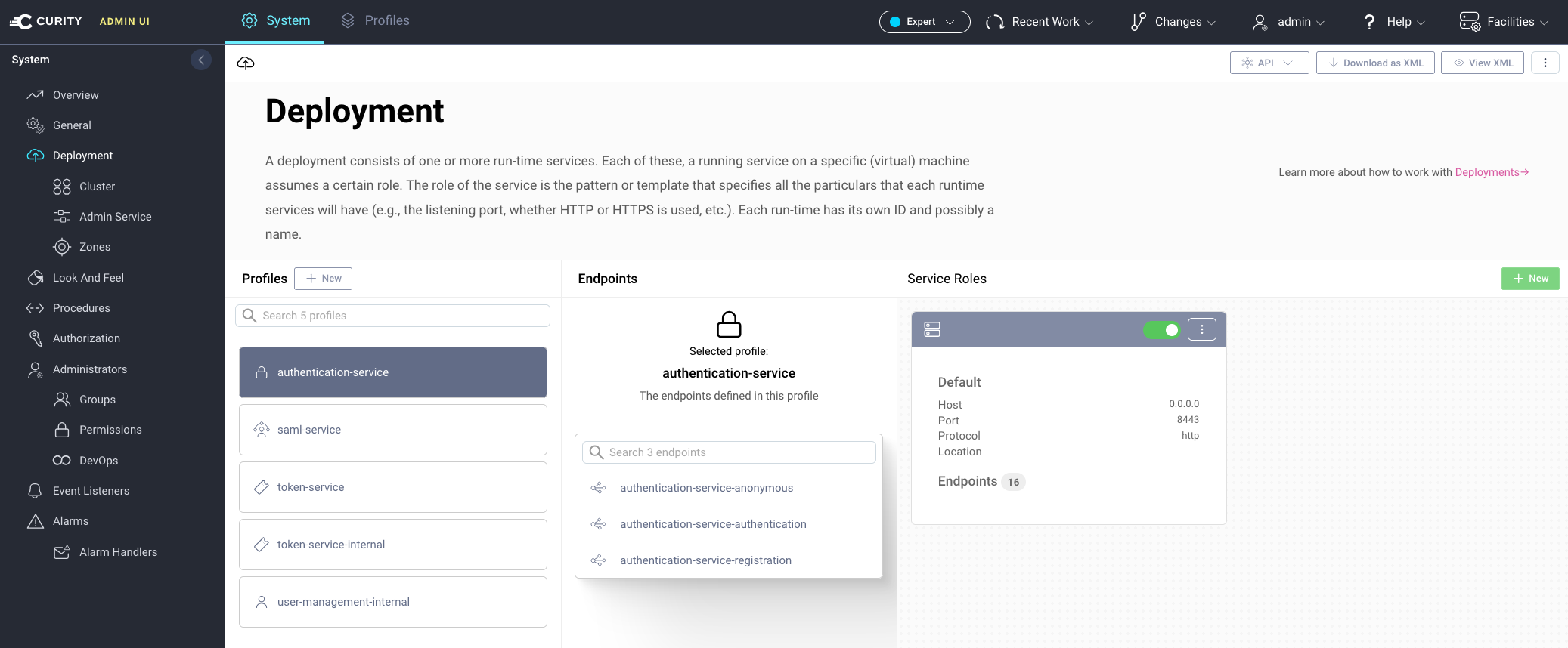 Profiles endpoints overview