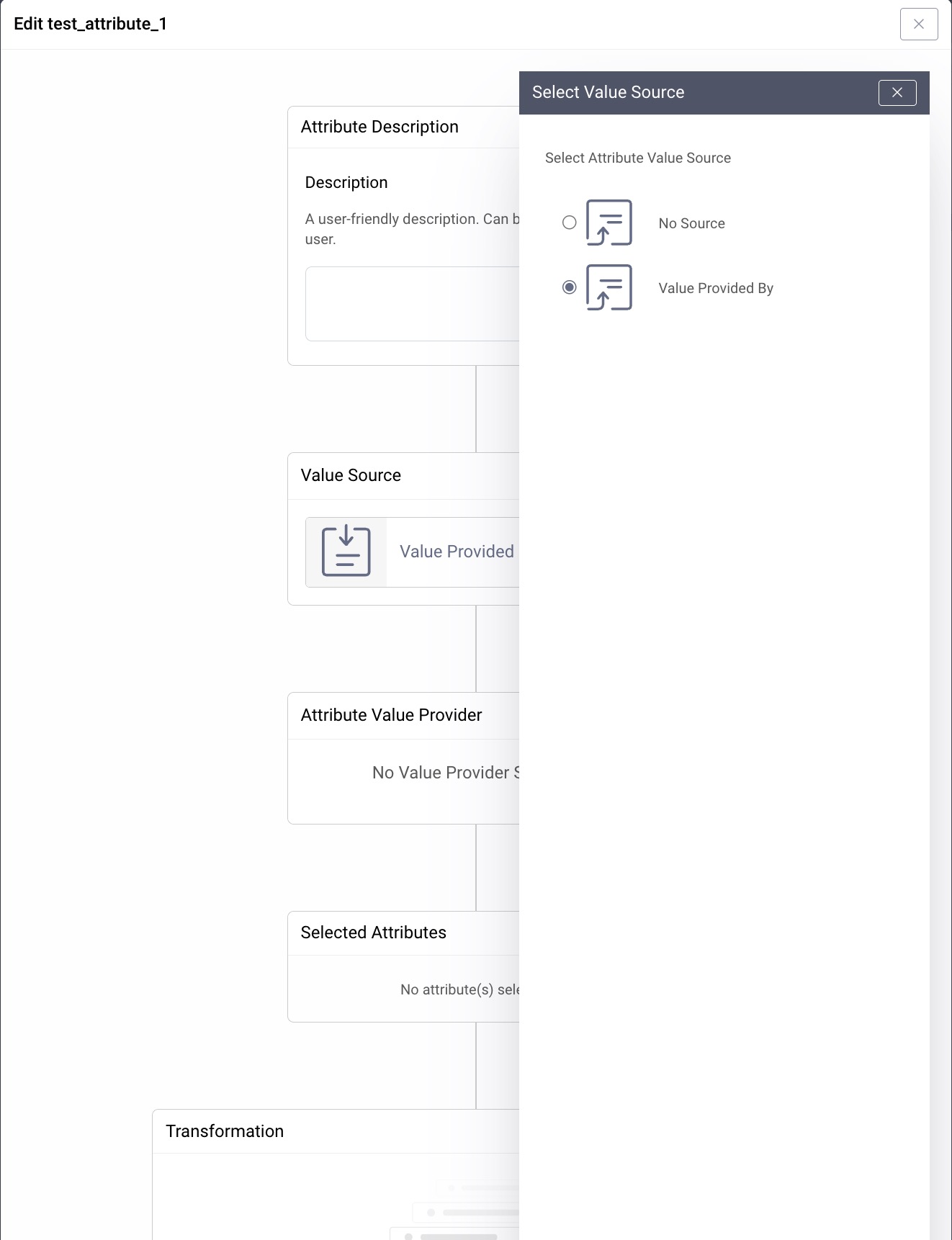Create a SAML Attribute using the Admin UI
