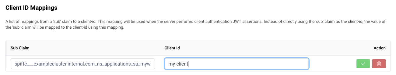 Configuring Client ID Mappings