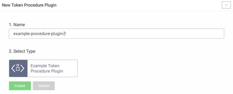 Adding a token procedure plugin