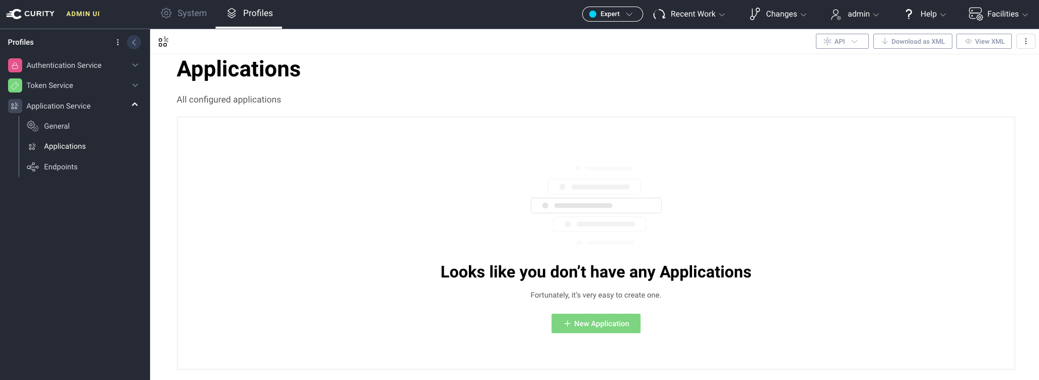 Listing all applications