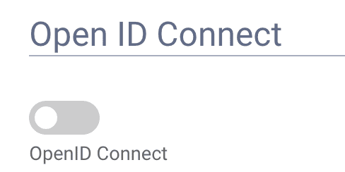 OIDC Disable