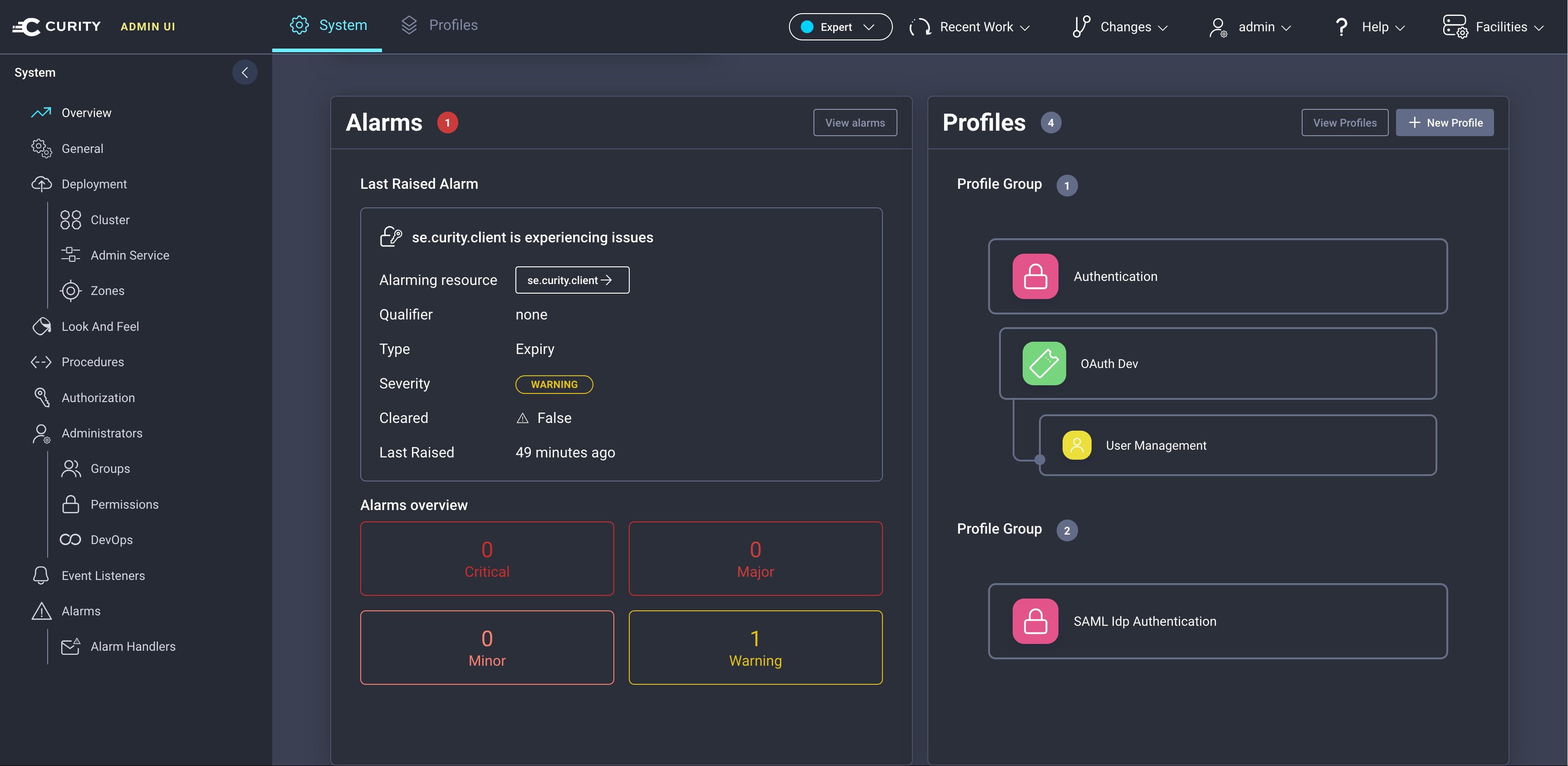 Alarms Overview