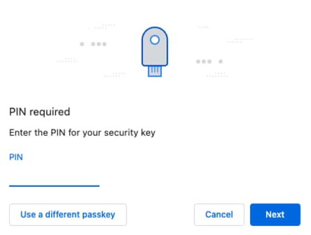 Chrome security key