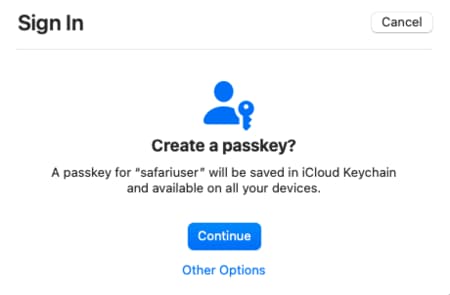 Passkeys (Passkey Authentication)