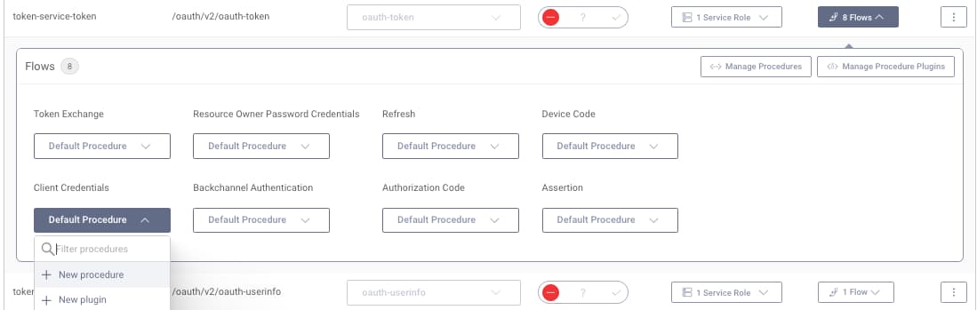 Token Procedures