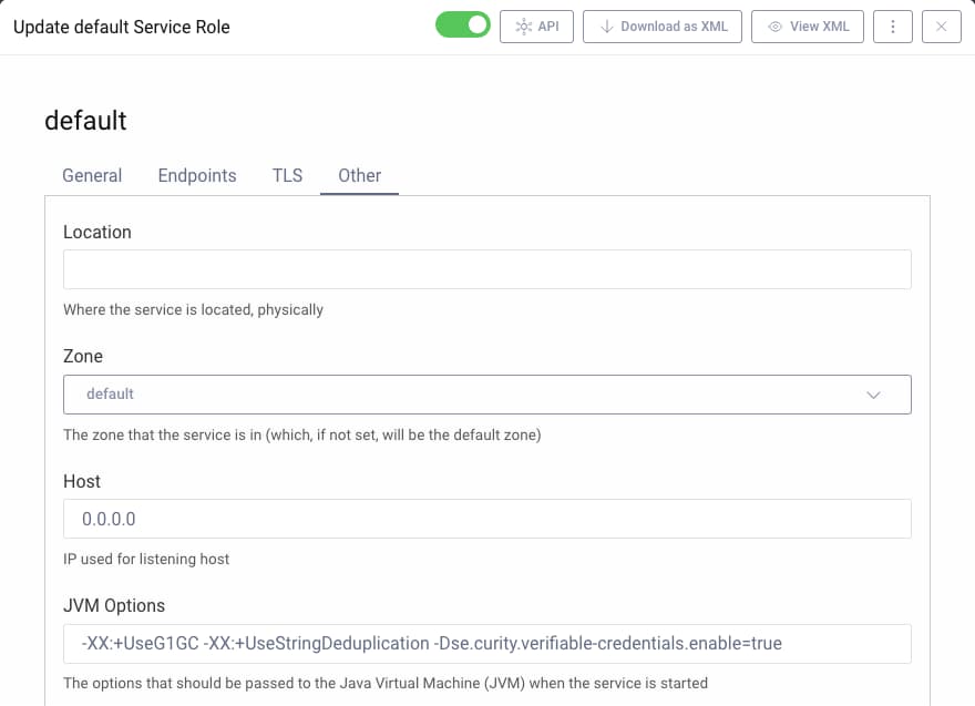 Add system property to JVM Options