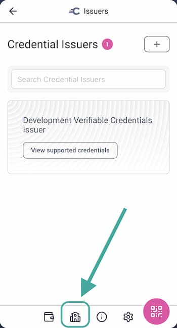 Open list of credential issuers