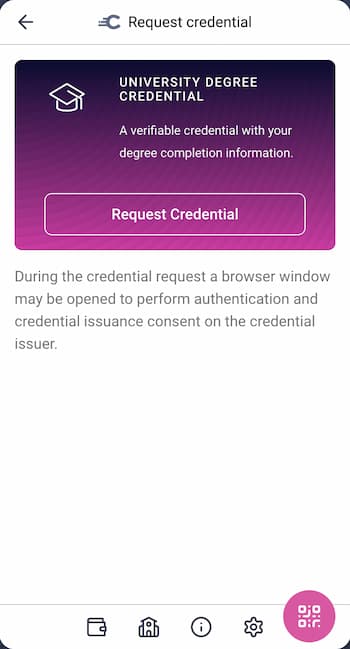 Request University Degree Credential