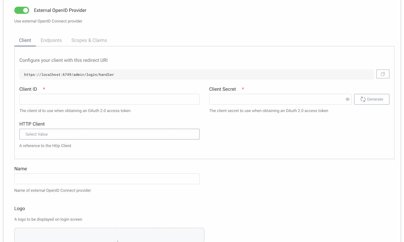 External OpenID Provider