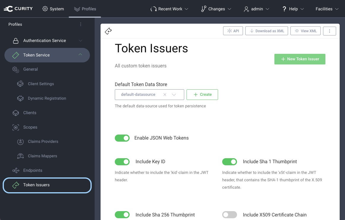 Configure Token Issuer