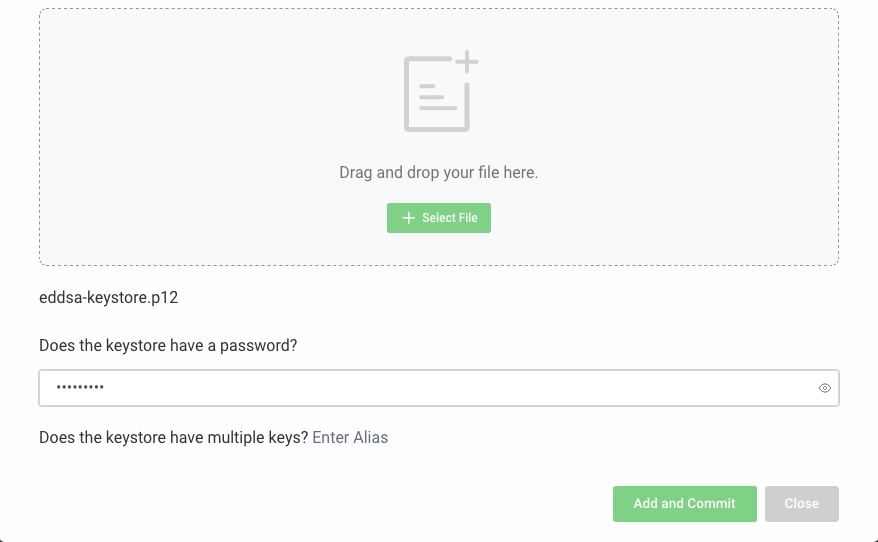 Import existing Signing Key