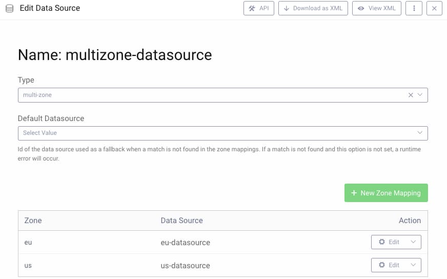 Multizone Datasource