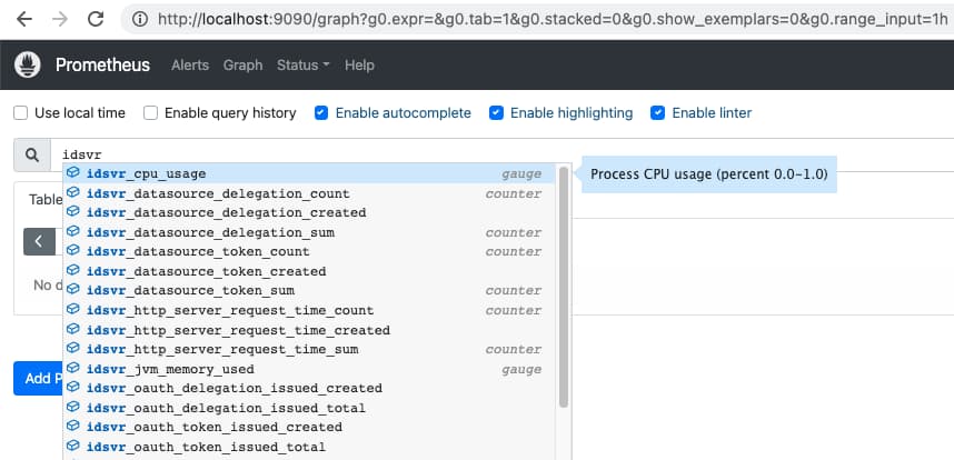 Identity Server Metrics