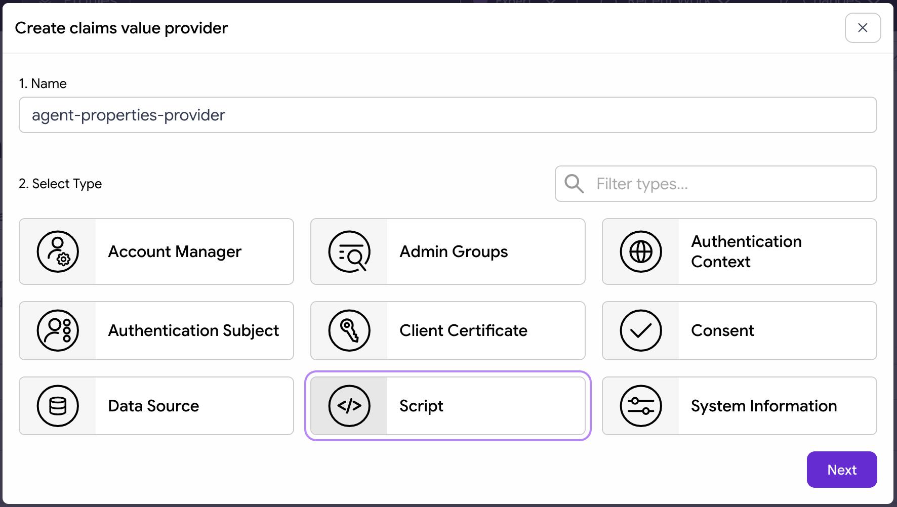 Adding a new claims value provider