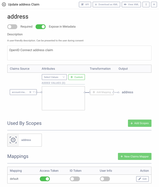 Removing PII data from ID tokens with a Claims Mapper