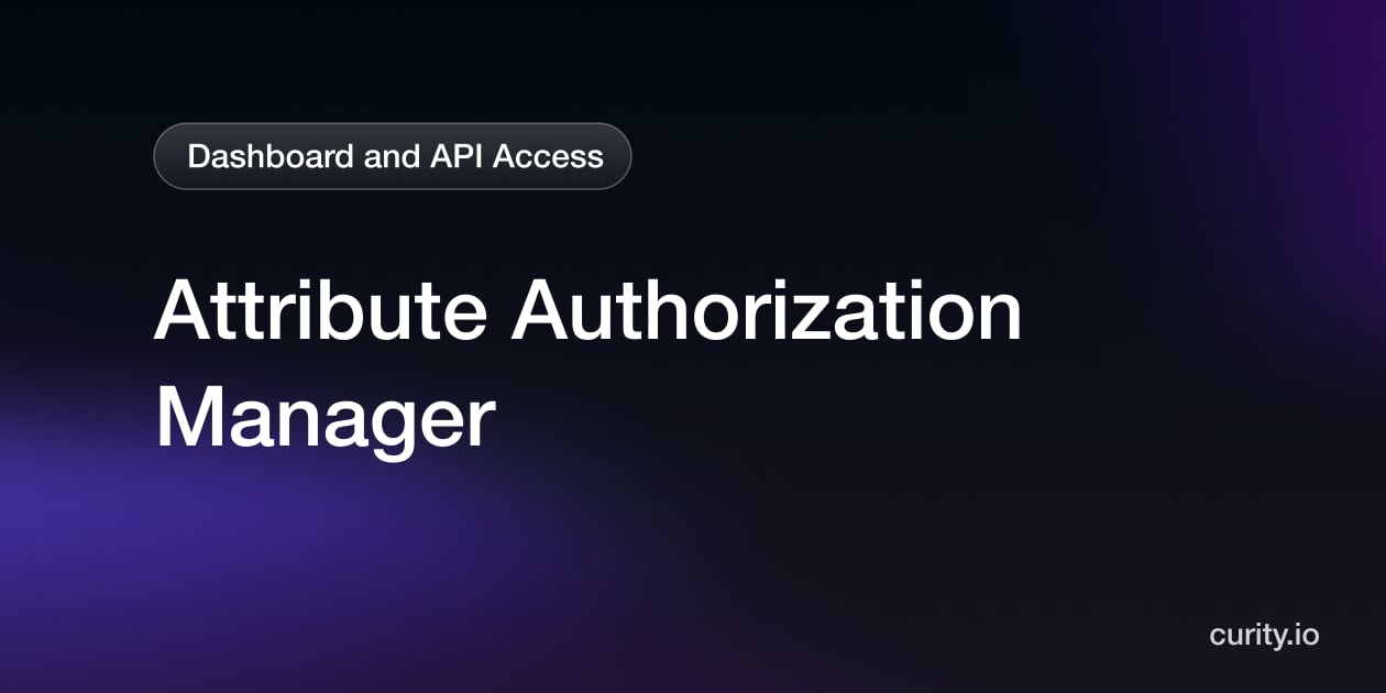 Attribute Authorization Manager | Curity Identity Server