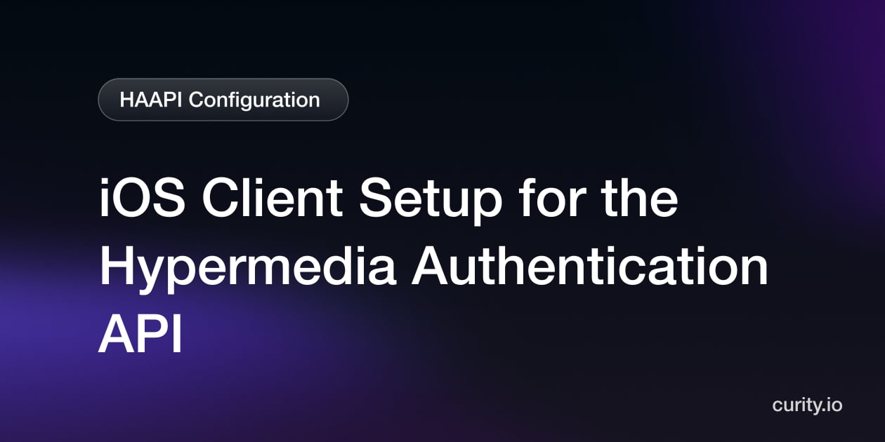 iOS SDK for the Authentication API | Curity