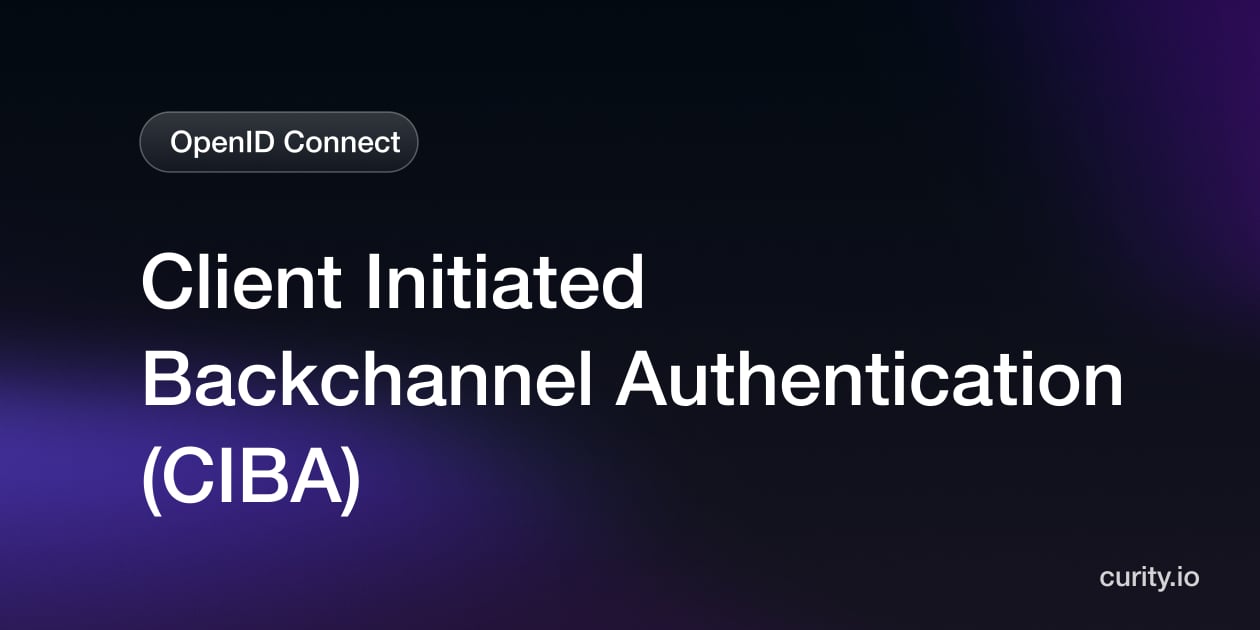 Client Initiated Backchannel Authentication (CIBA) | Curity Identity Server