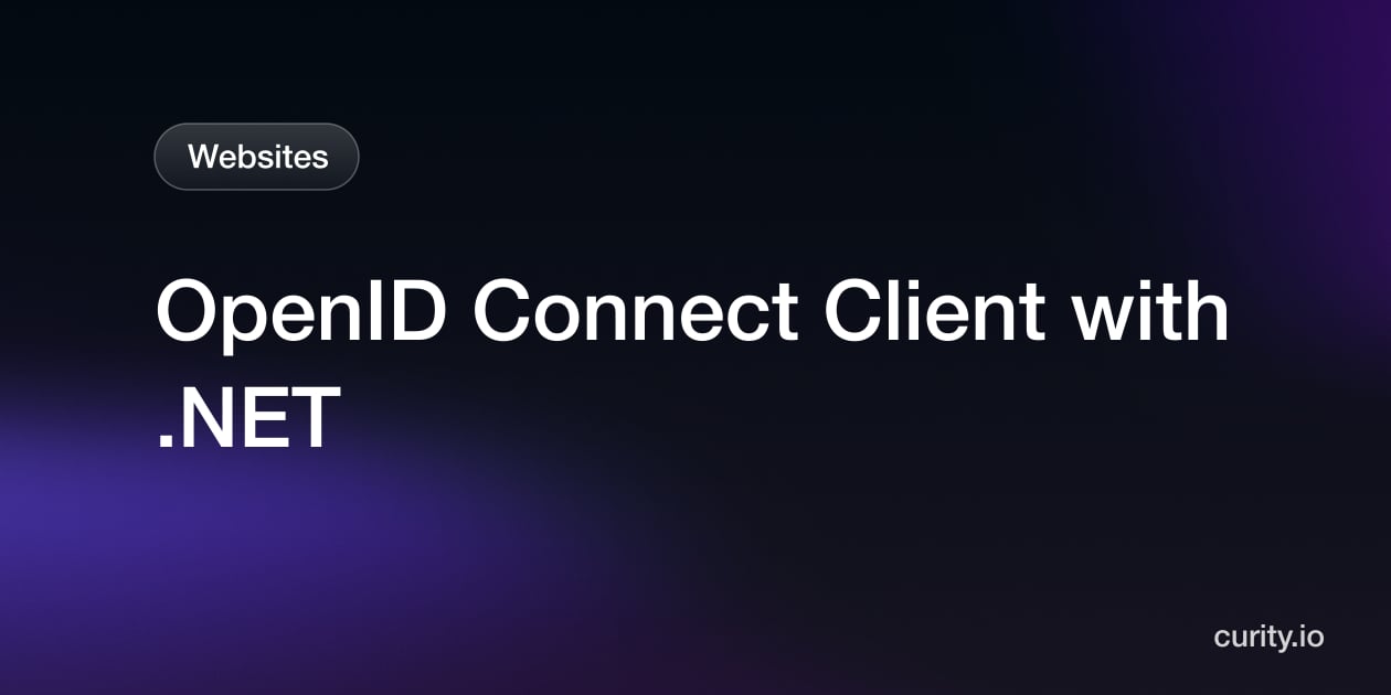 How to Implement OpenID Connect in .NET | Curity