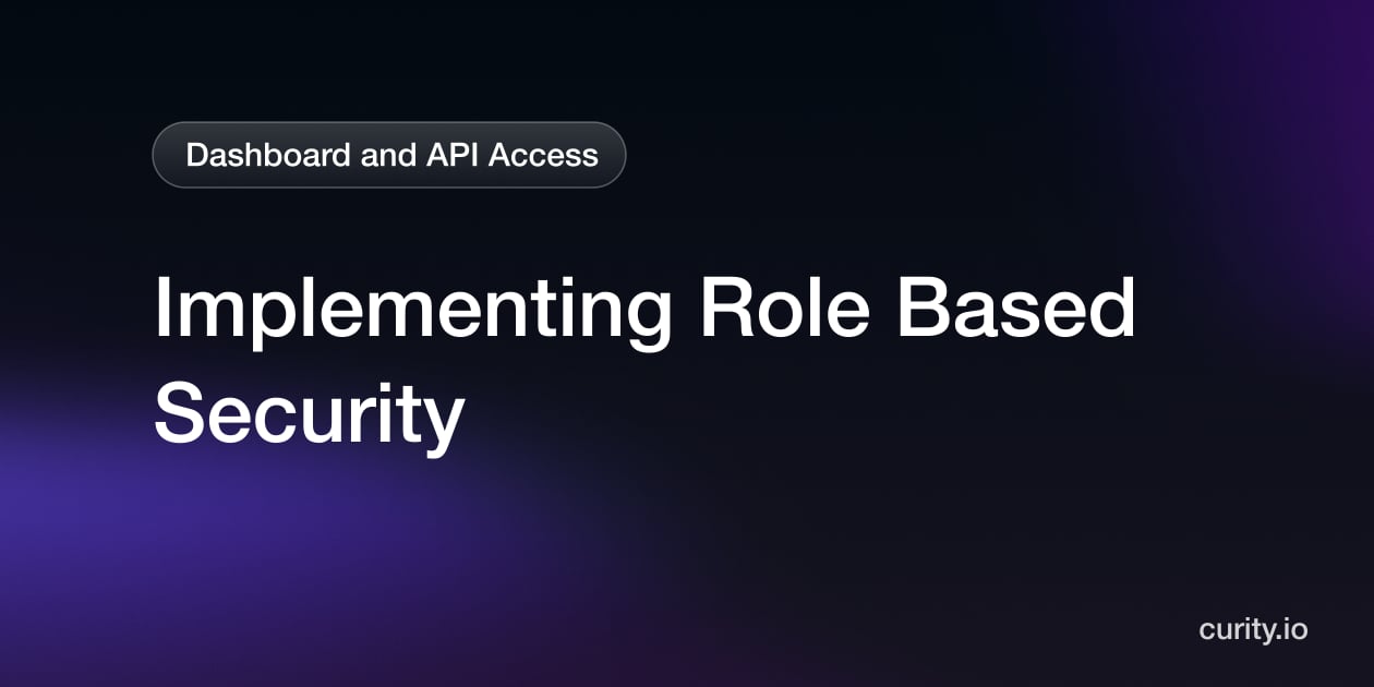 Implementing Role Based Security | Curity Identity Server