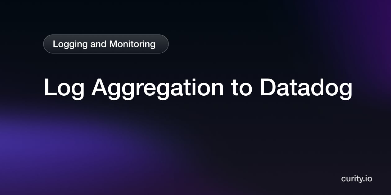 Log Aggregation to Datadog | Curity Identity Server