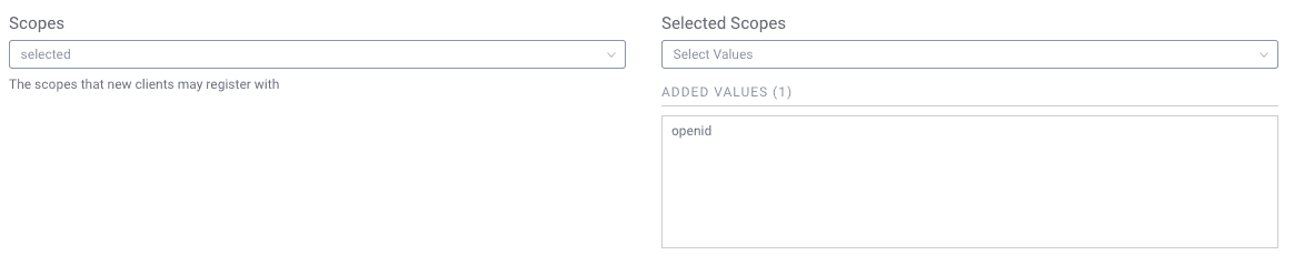 Select Scopes