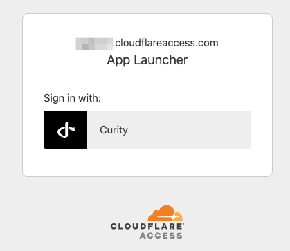 Login with Curity