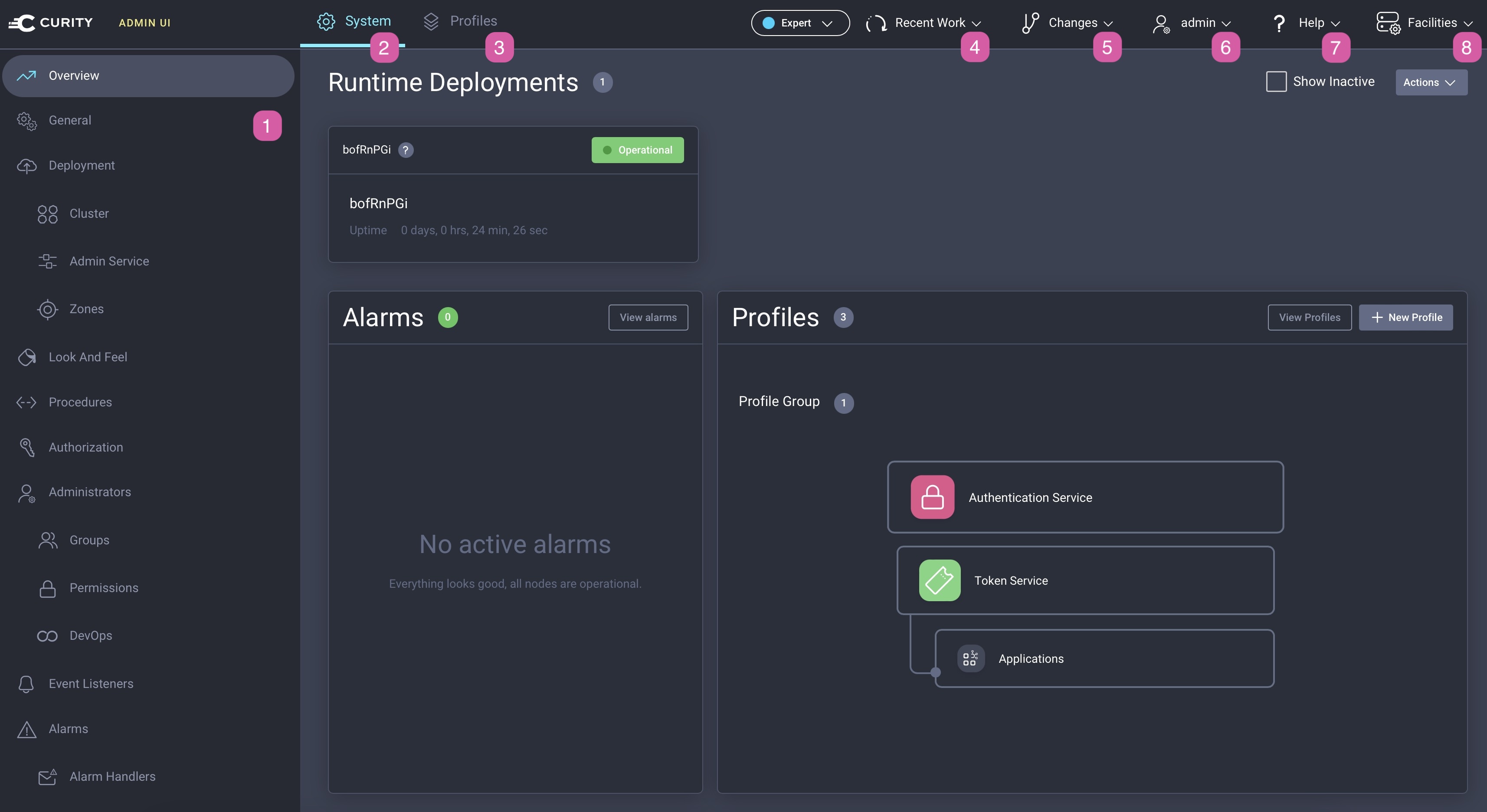 Expert mode overview