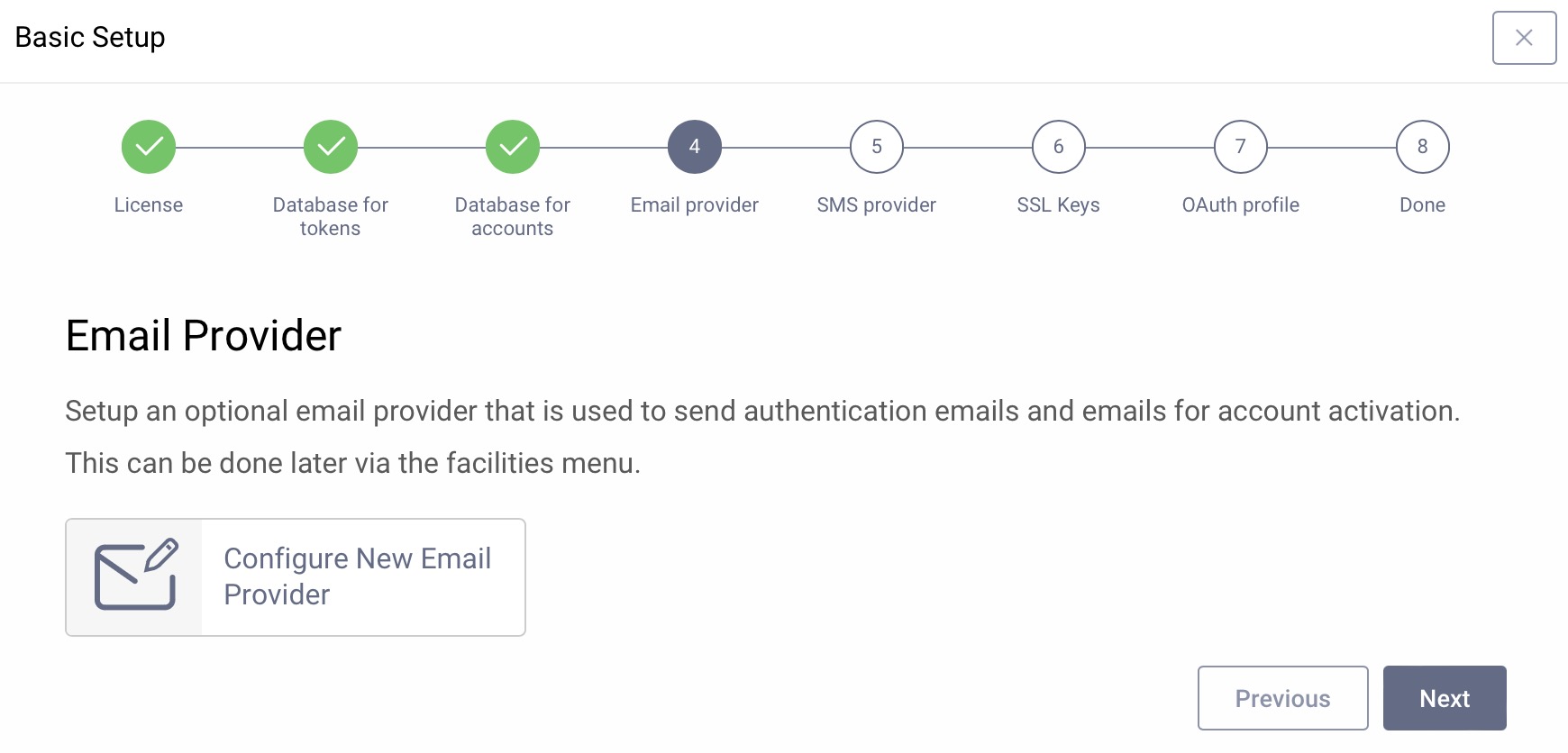 Email Provider Setup Email Provider Setup