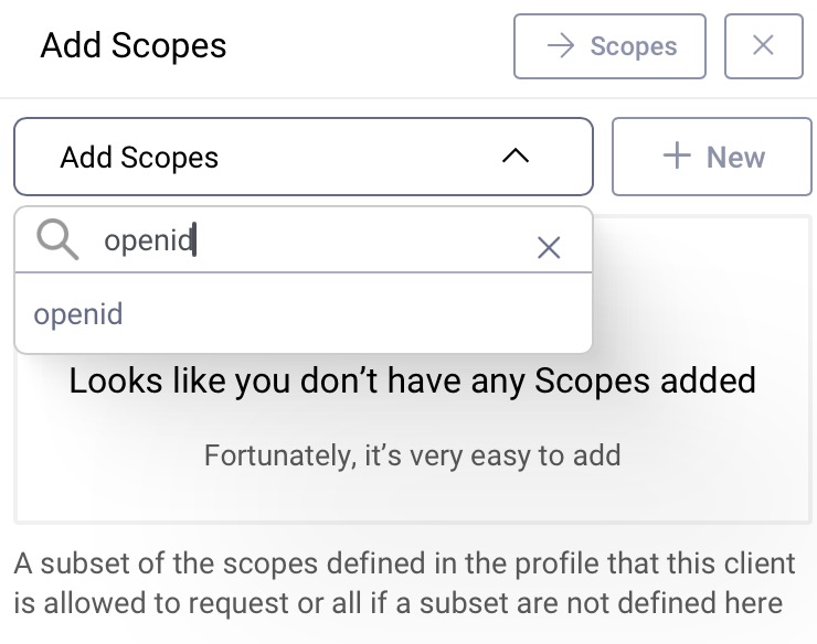 Add OpenID Scope