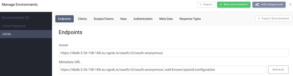 OAuth Tools Configuration