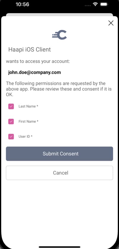 User Consent iOS